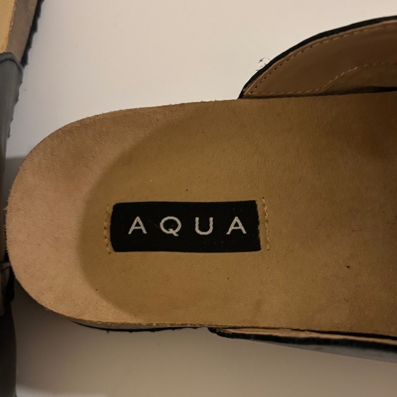 NW Women's Aqua slipper-style shoe size 8 - Picture 4 of 4